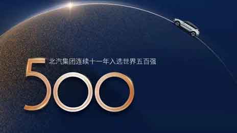 北汽集團連續11年入選世界500強，加速邁向競爭性增長